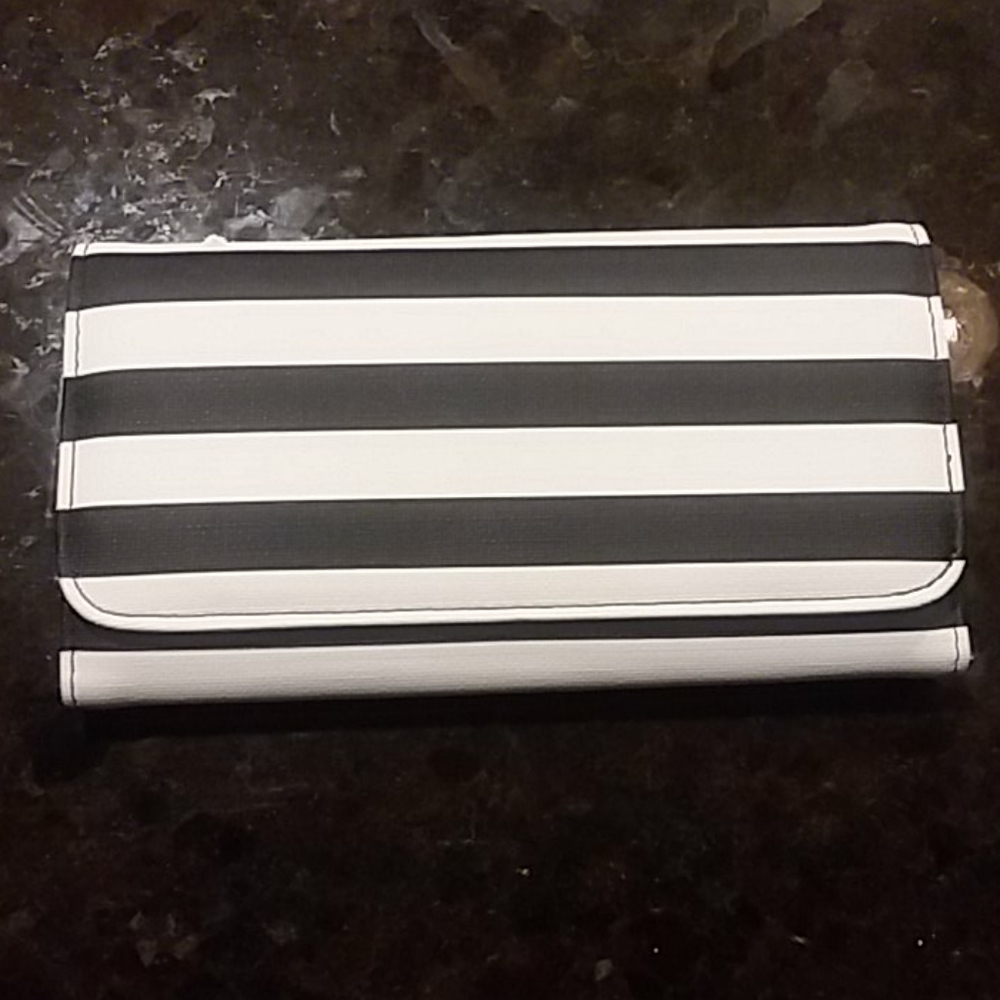 Black & White Striped Wallet